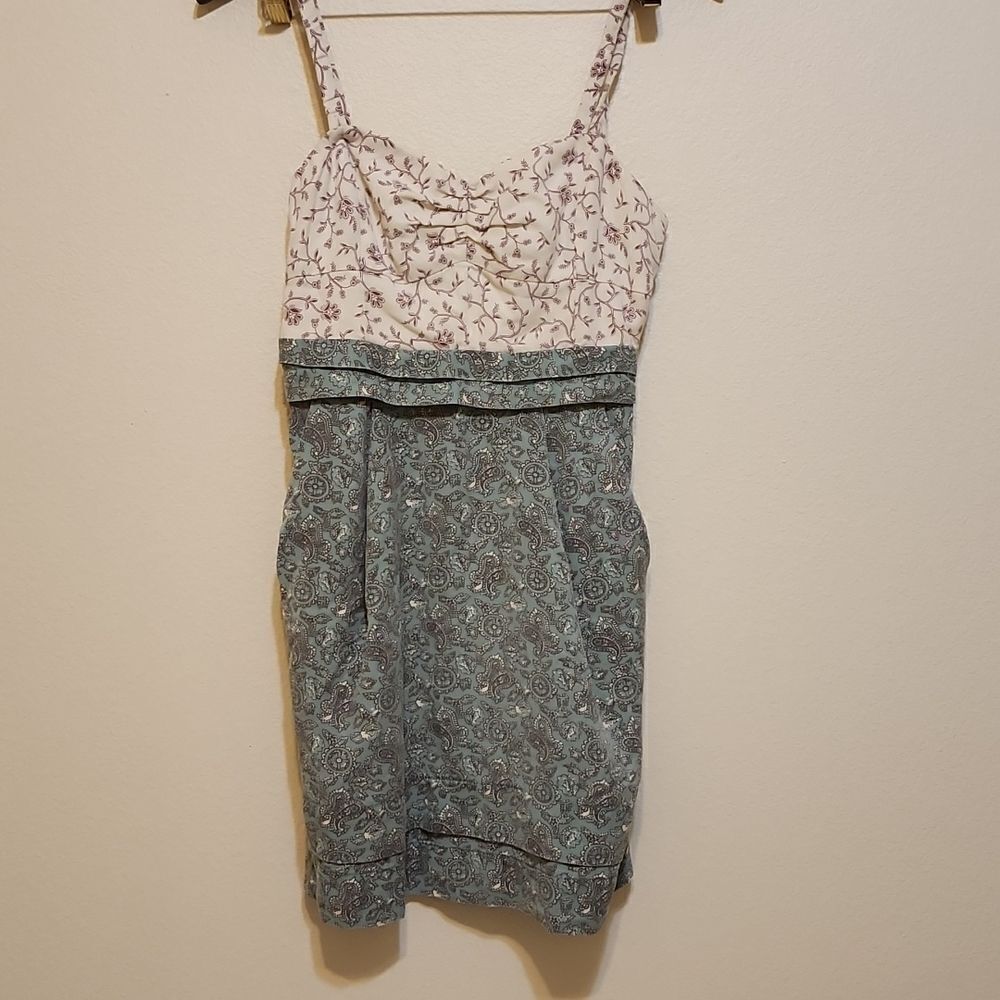 Aritziaย Wilfred Floral Paisleyโ PocketโMini Dress 6โRetro